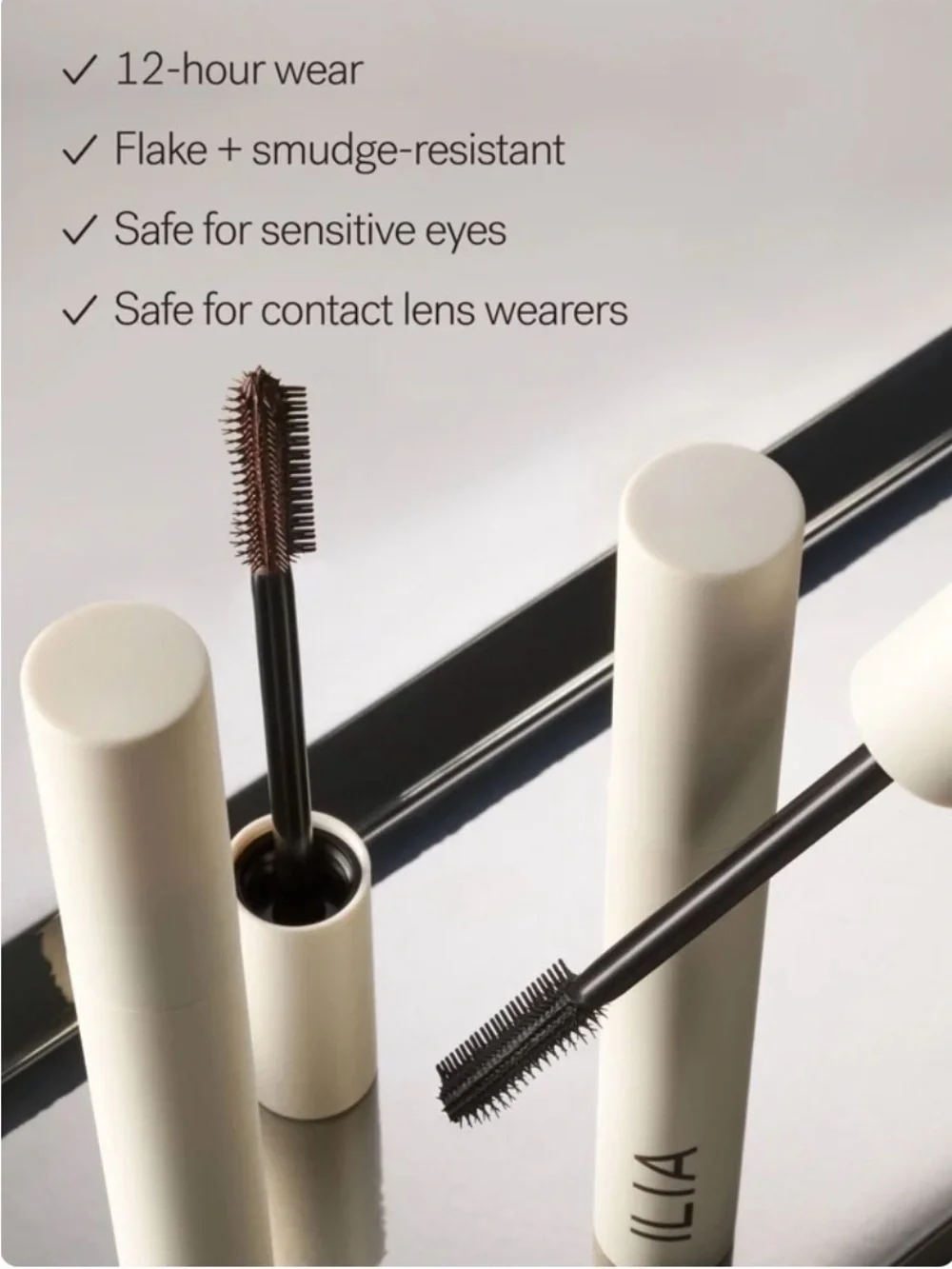 ILIA Volumizing Mascara — Black | Buildable Lift & Clean Formula